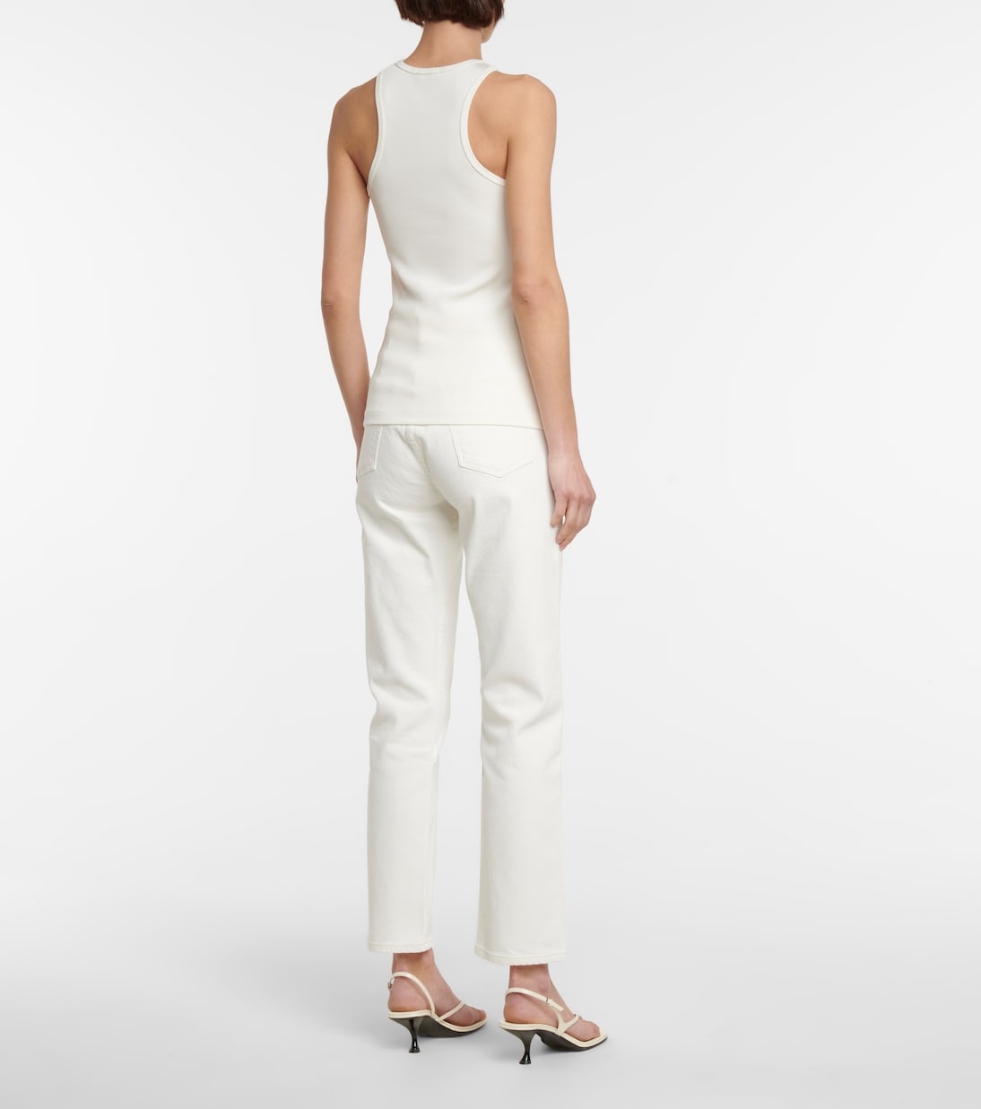 Tank top in maglia stretch a coste | Goldsign