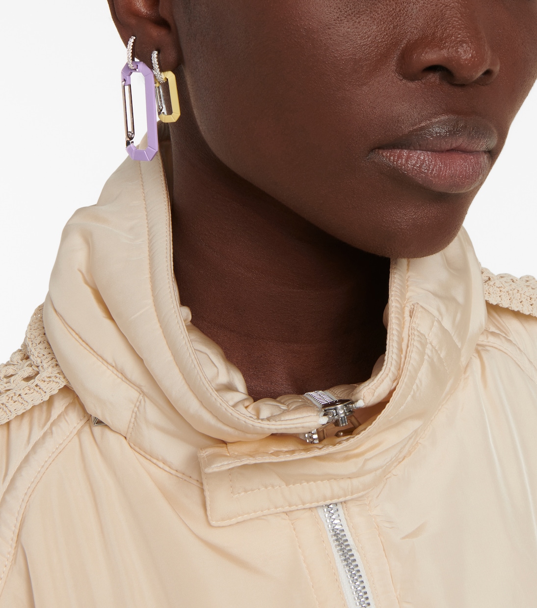Boucle d'oreille unique Chiara Small en or blanc 18 ct | Eéra