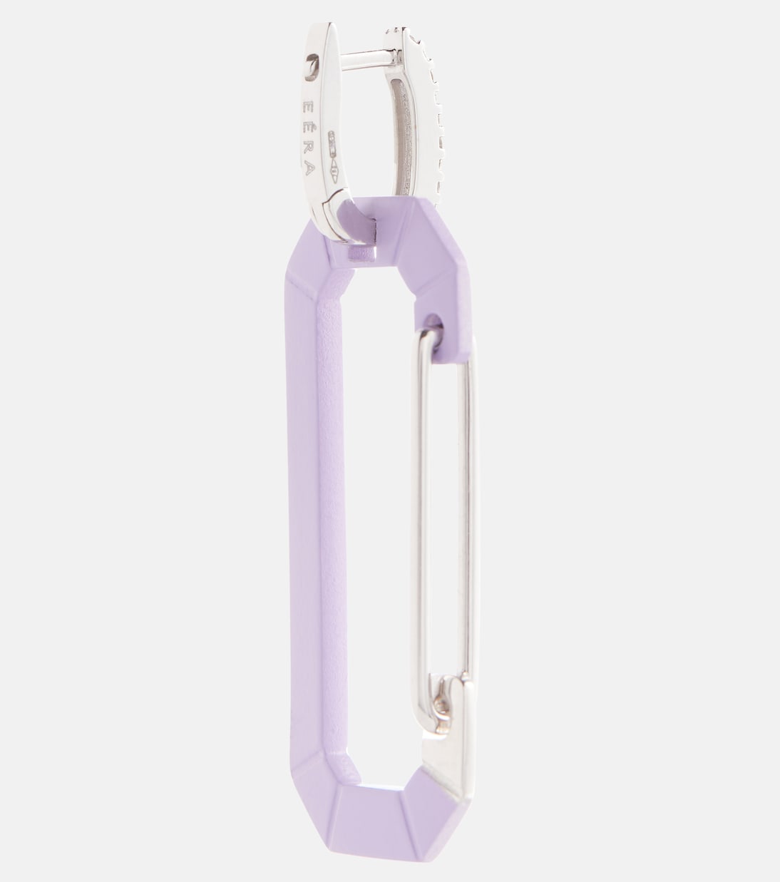 Boucle d'oreille unique Chiara Small en or blanc 18 ct | Eéra