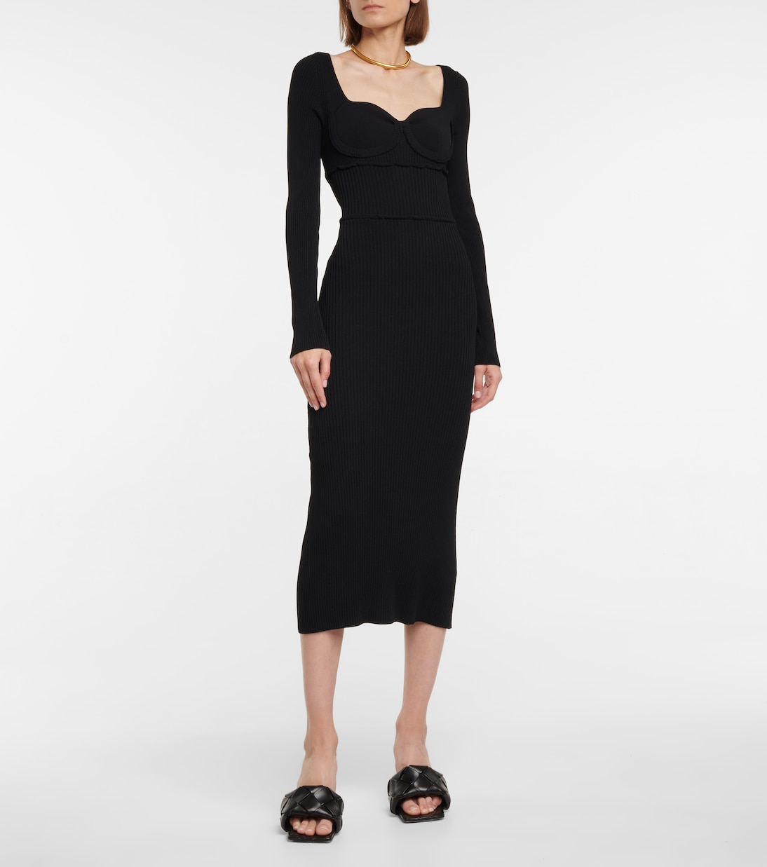 Louisa ribbed-knit midi dress | Altuzarra