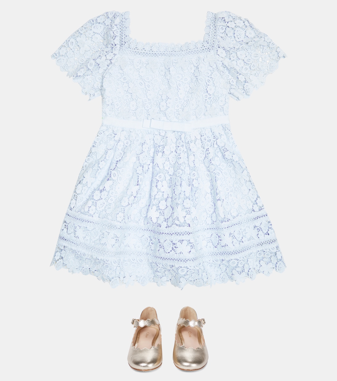 Kleid aus Guipure-Spitze | Self-Portrait Kids