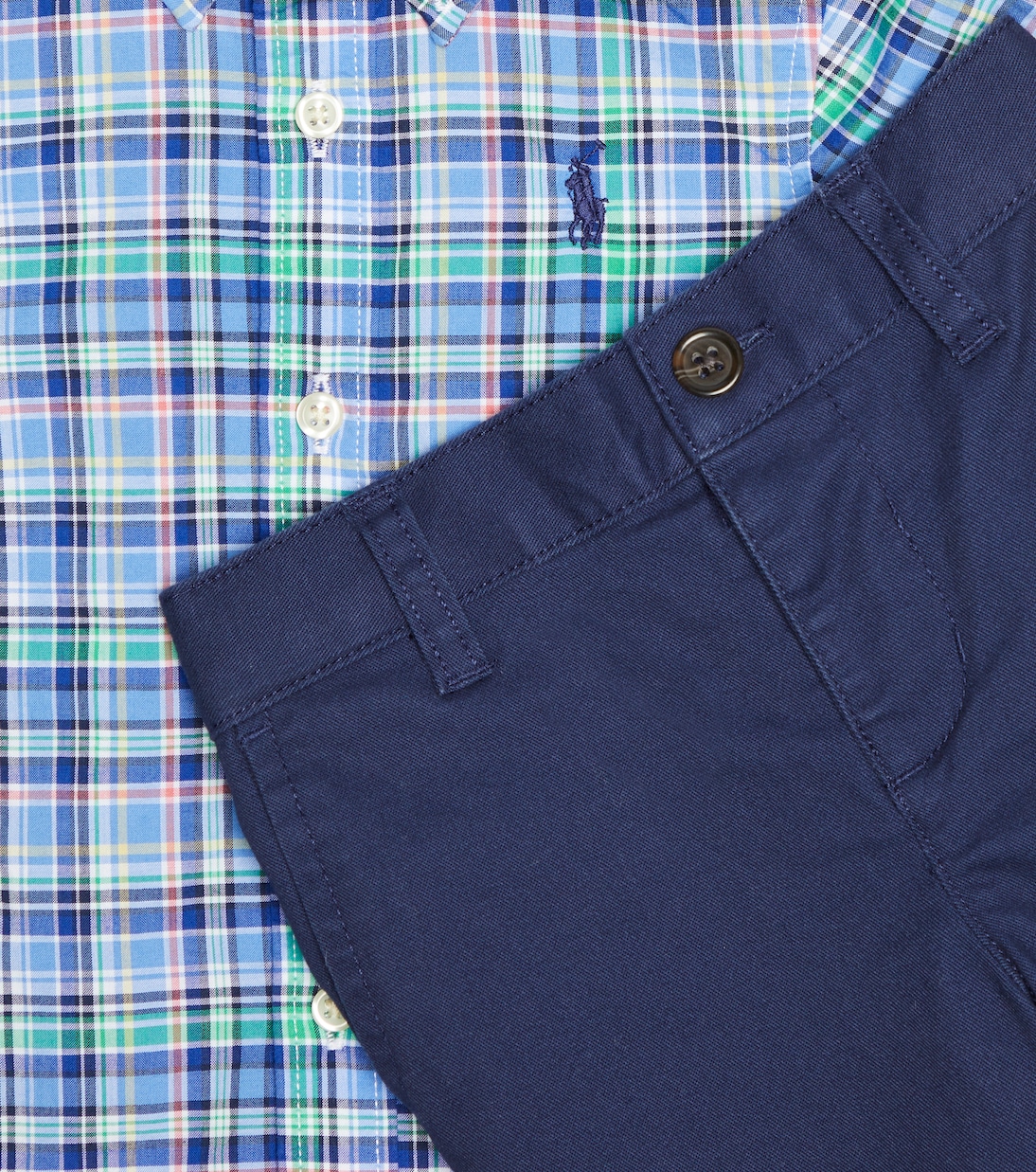 Baby - Camicia e pantaloni in misto cotone | Polo Ralph Lauren Kids