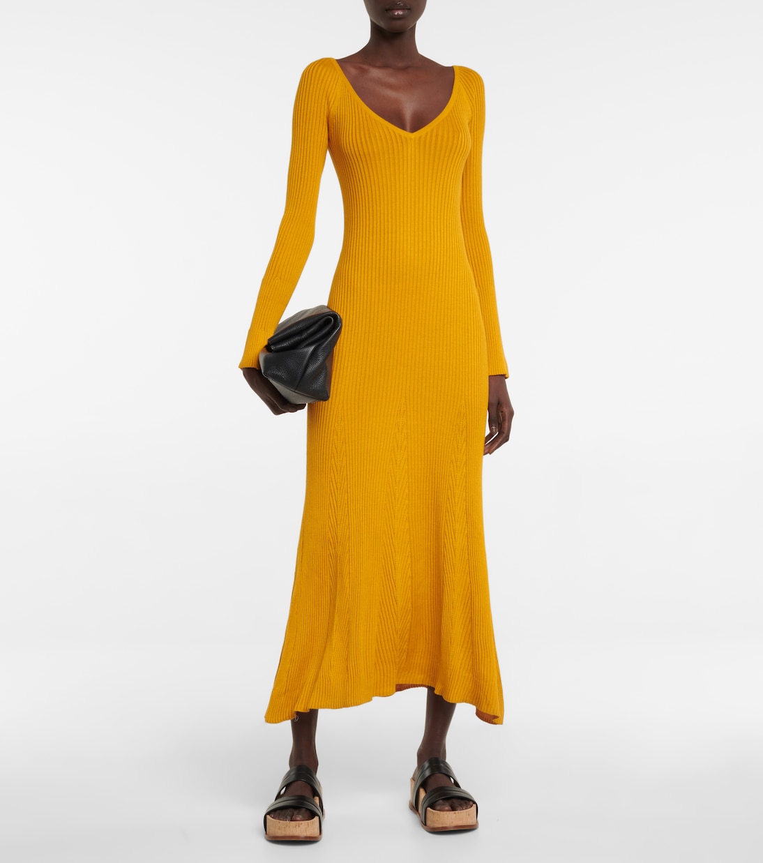 Abito lungo Paulo in seta e cashmere | Gabriela Hearst