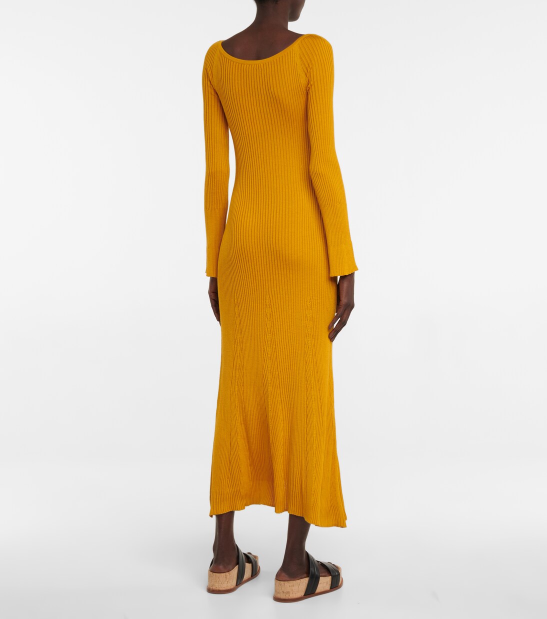 Abito lungo Paulo in seta e cashmere | Gabriela Hearst