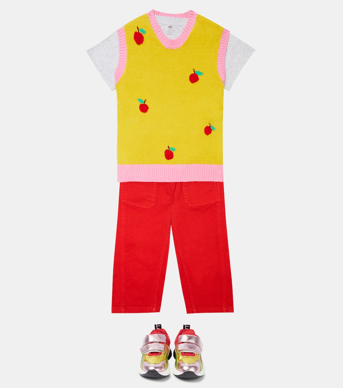 Chaleco de punto en mezcla de algodón | Stella McCartney Kids