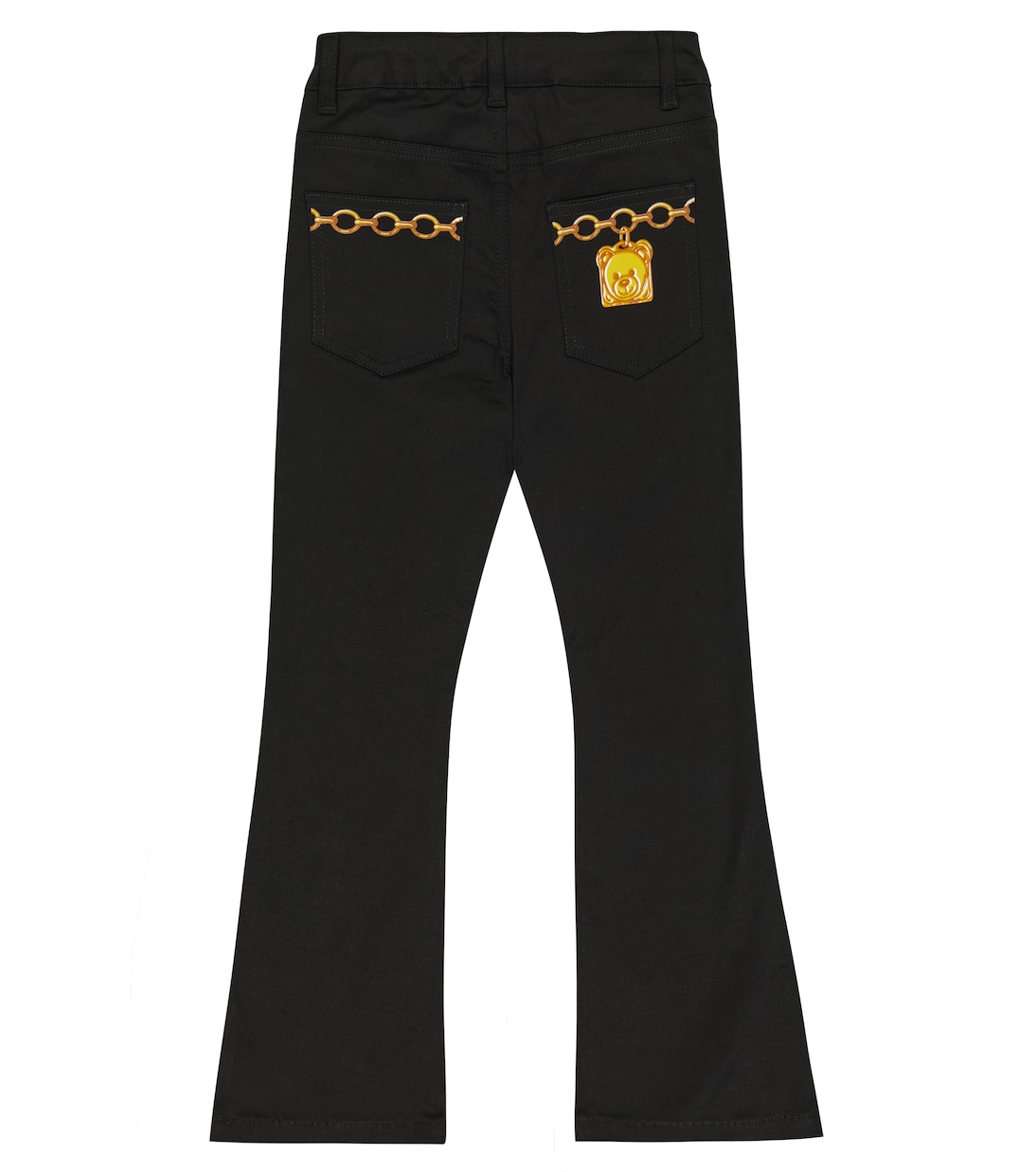 Logo printed flared pants | Moschino Kids