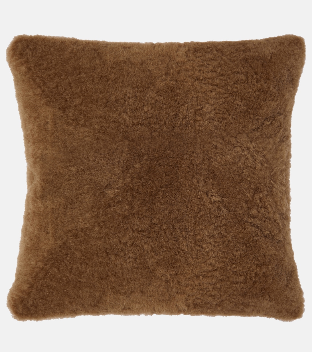 Cuscino in shearling e pelle | Brunello Cucinelli