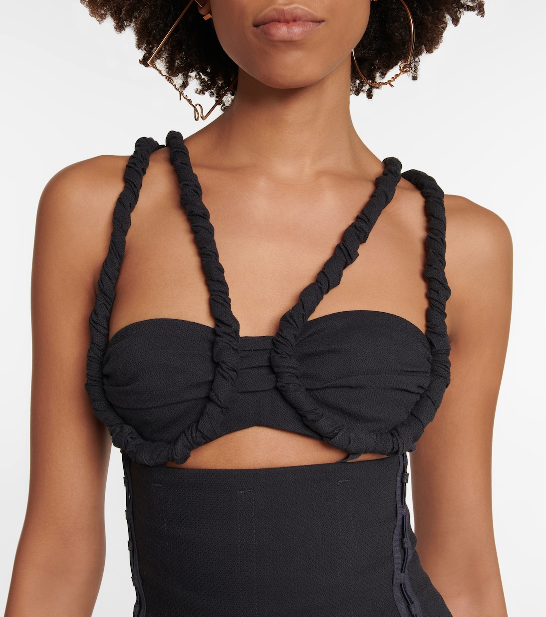 La Robe Meli cotton-blend minidress | Jacquemus