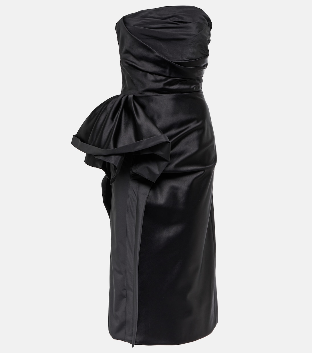 Draped silk and cotton dress | Maison Margiela