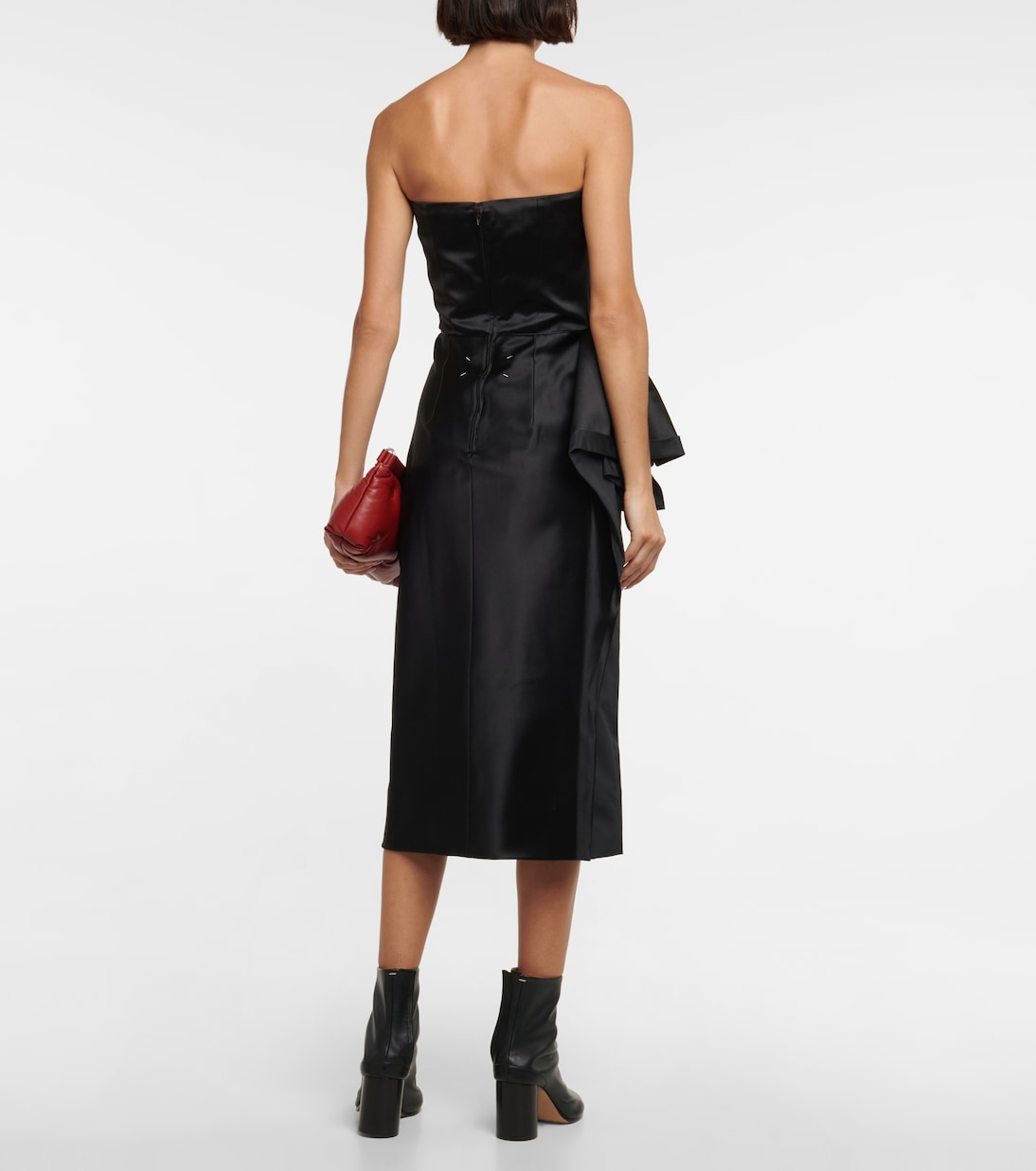 Draped silk and cotton dress | Maison Margiela