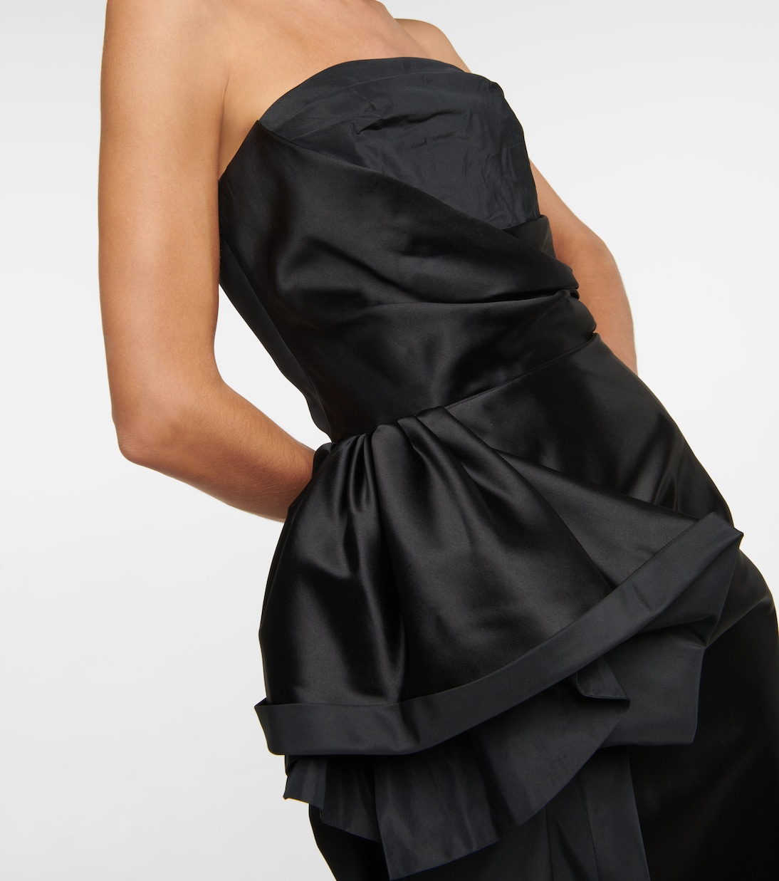 Draped silk and cotton dress | Maison Margiela