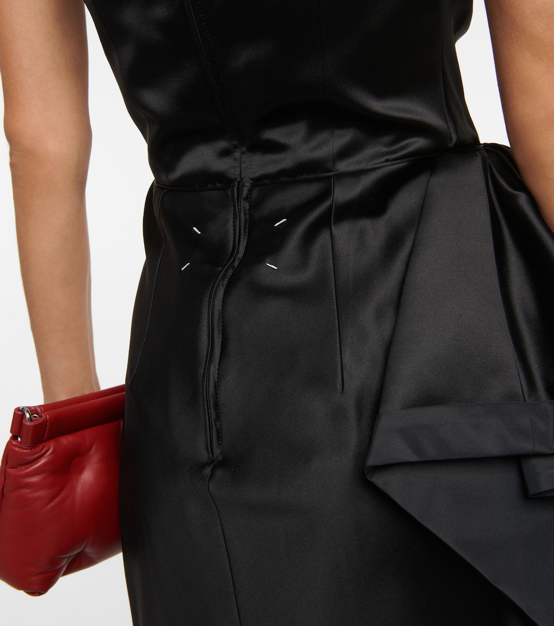 Draped silk and cotton dress | Maison Margiela