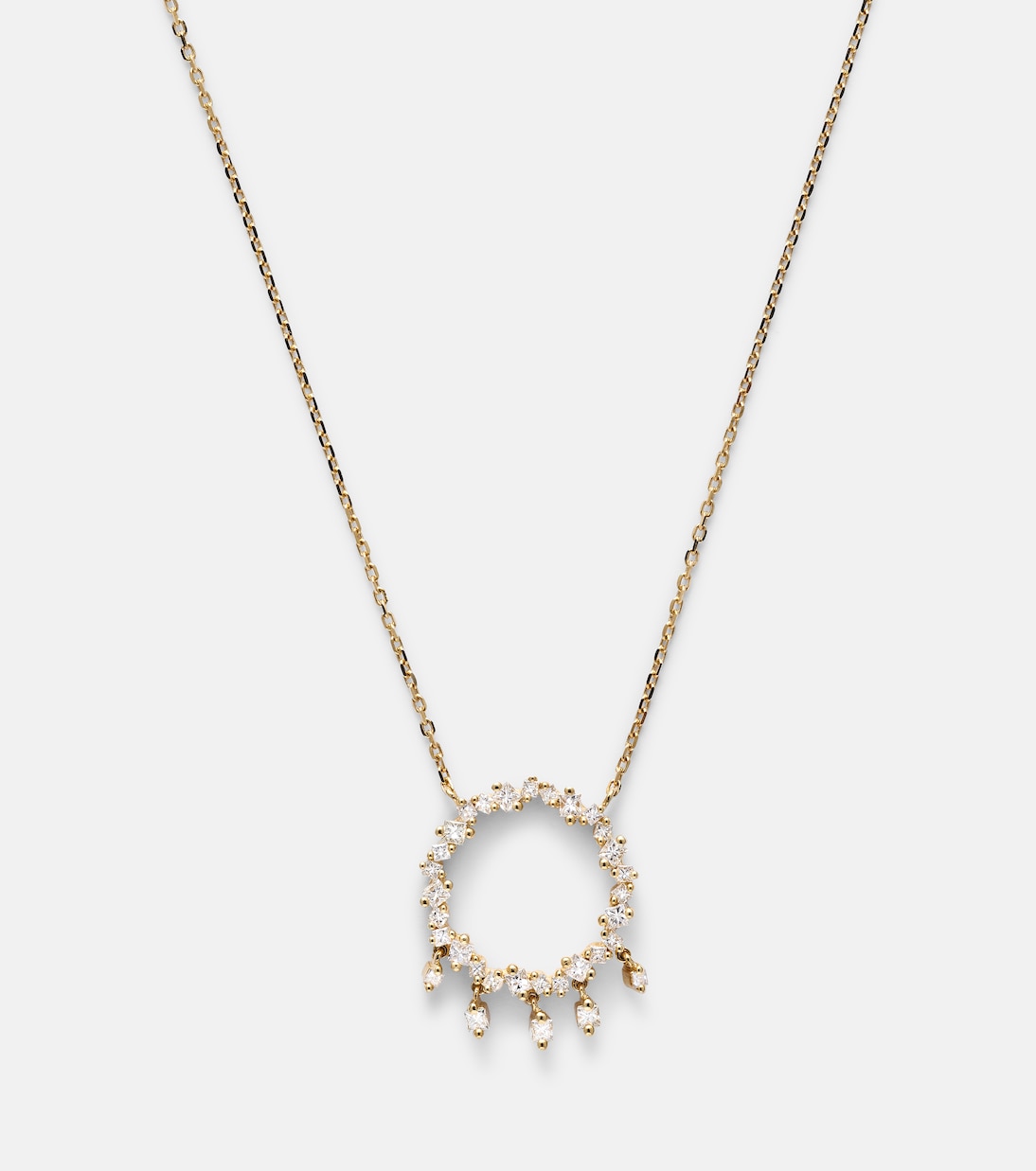 Collana in oro 18kt con diamanti di Suzanne Kalan, stile giovane e raffinato
