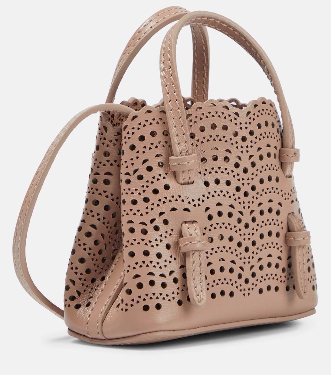 Borsa a tracolla Mina Mini in pelle | Alaïa