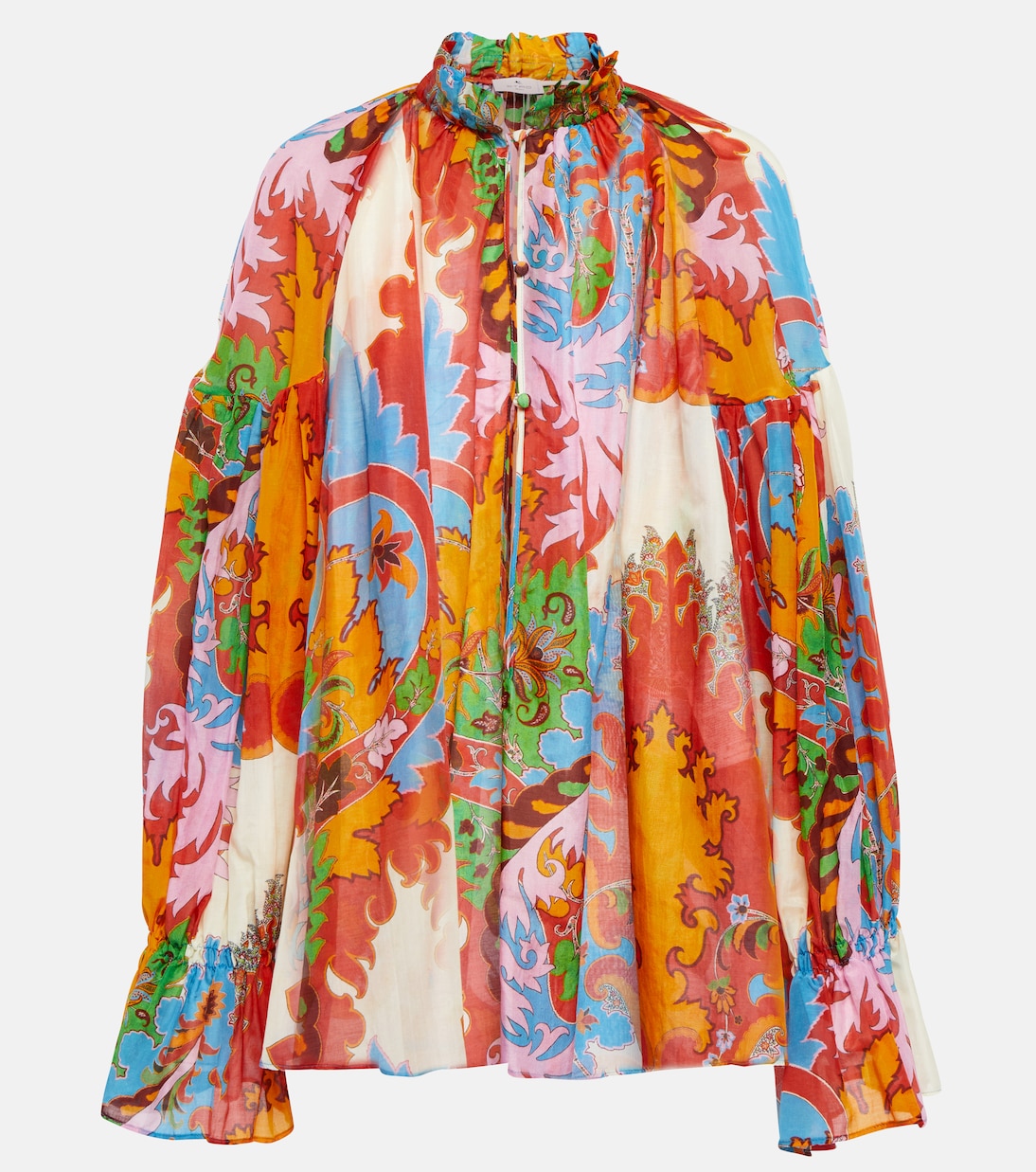 Blusa in cotone e seta con stampa | Etro