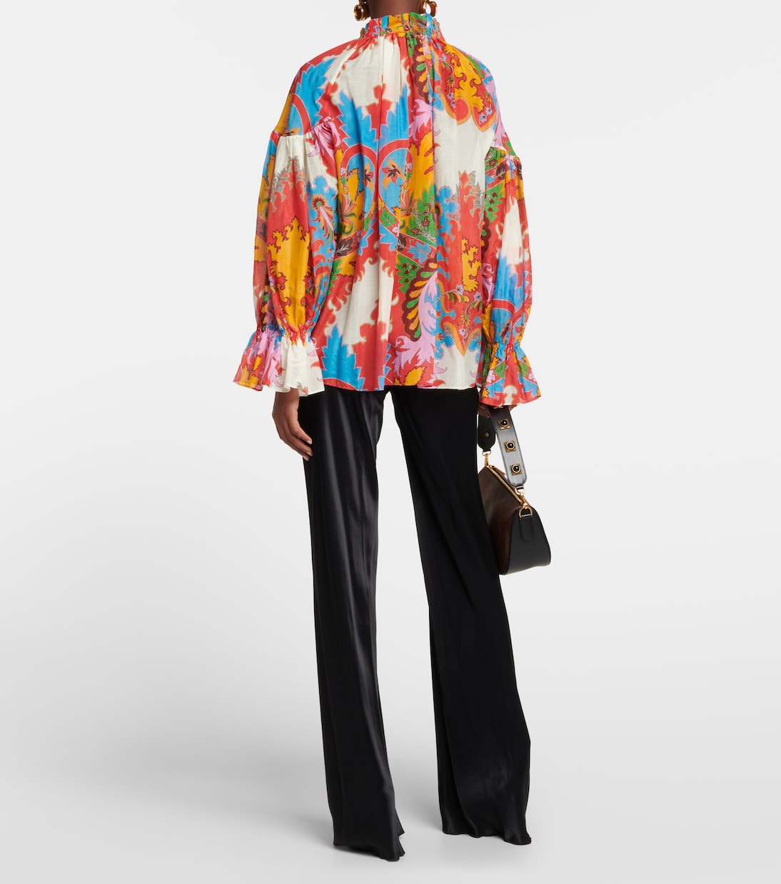 Blusa in cotone e seta con stampa | Etro