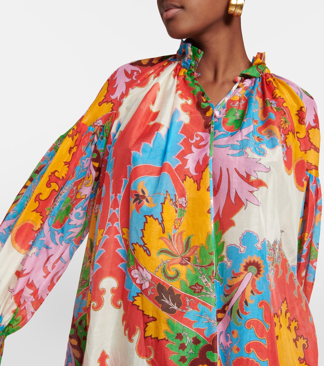 Blusa in cotone e seta con stampa | Etro