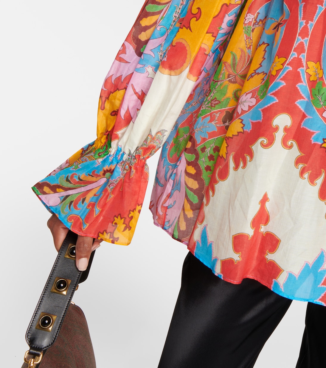 Blusa in cotone e seta con stampa | Etro