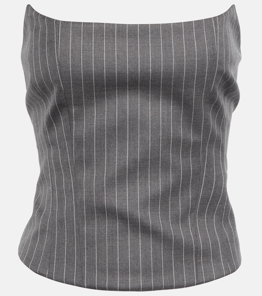 Pinstripe wool bustier | Magda Butrym