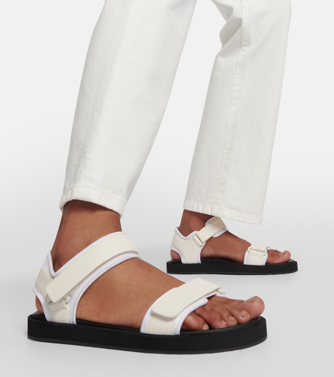 Sandali Hook and Loop in pelle | The Row