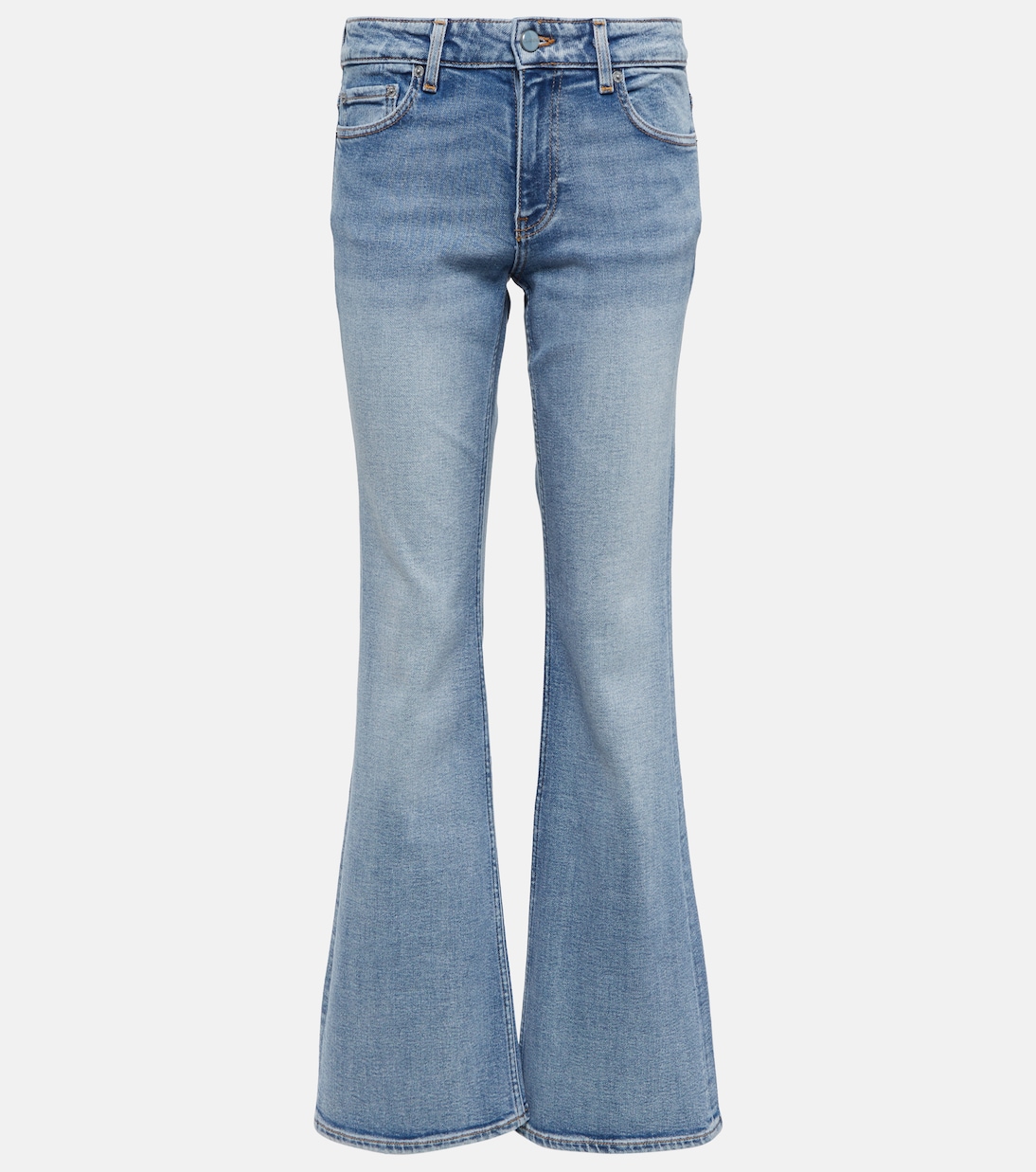 Jeans flared de tiro medio | Ganni