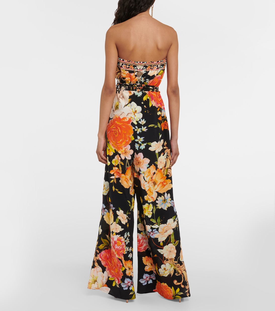 Mono Secret History de seda floral | Camilla