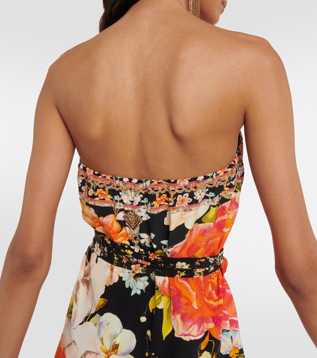 Mono Secret History de seda floral | Camilla