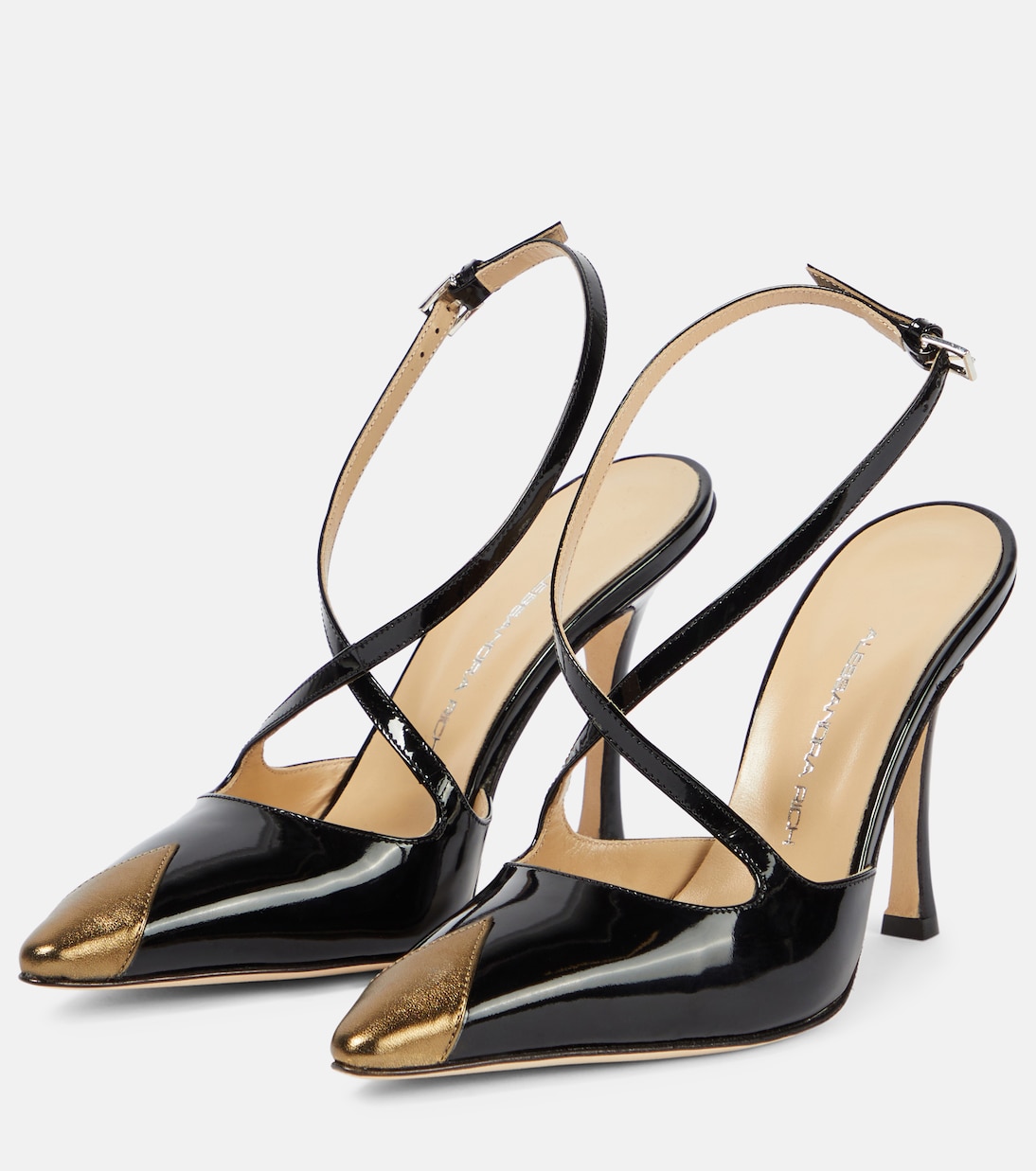 Escarpins en cuir verni | Alessandra Rich
