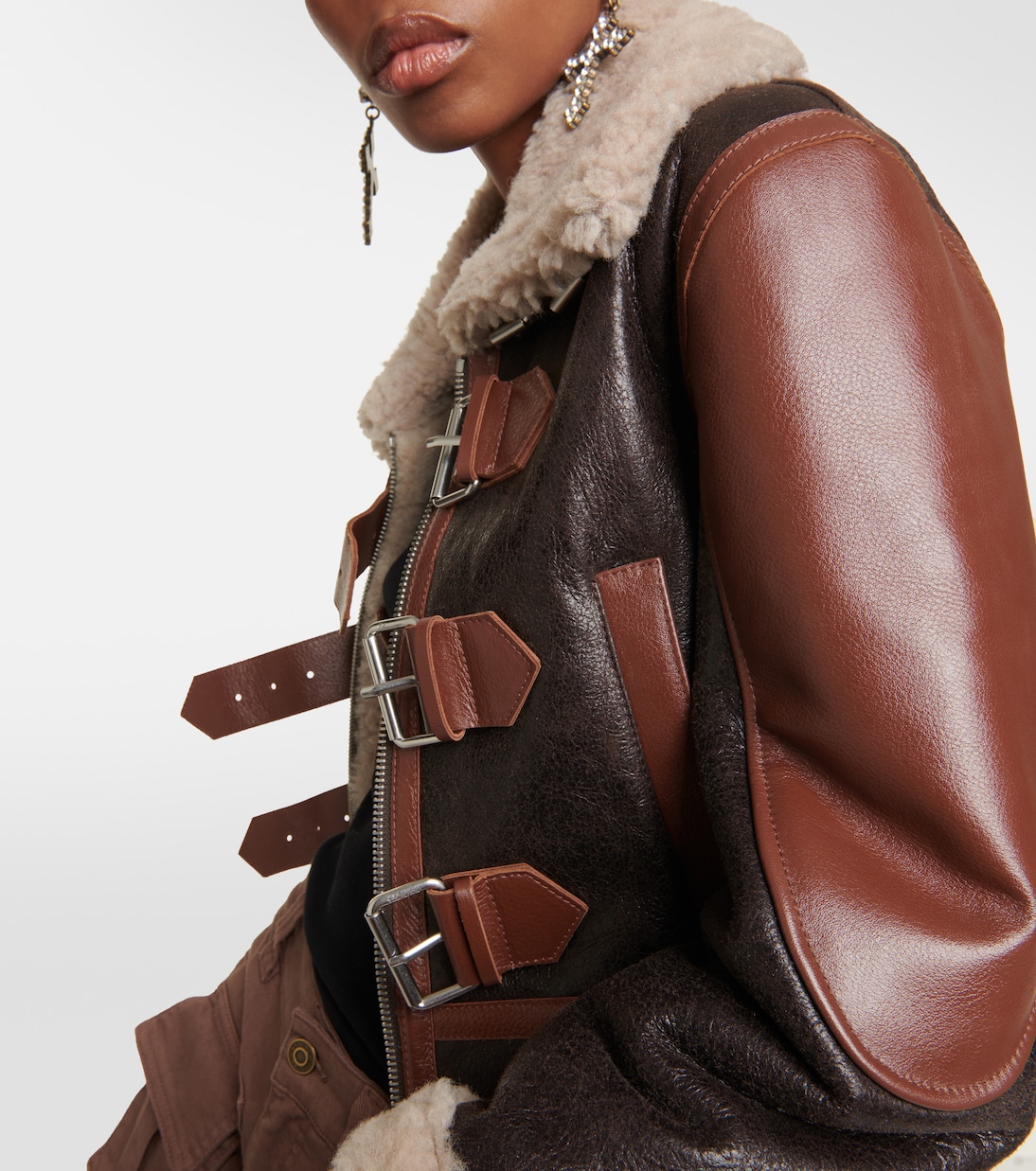 Chaqueta de piel con borrego | Blumarine