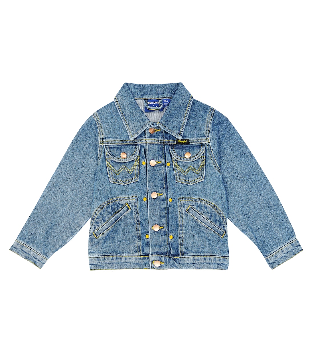 x Wrangler cotton denim jacket | Mini Rodini