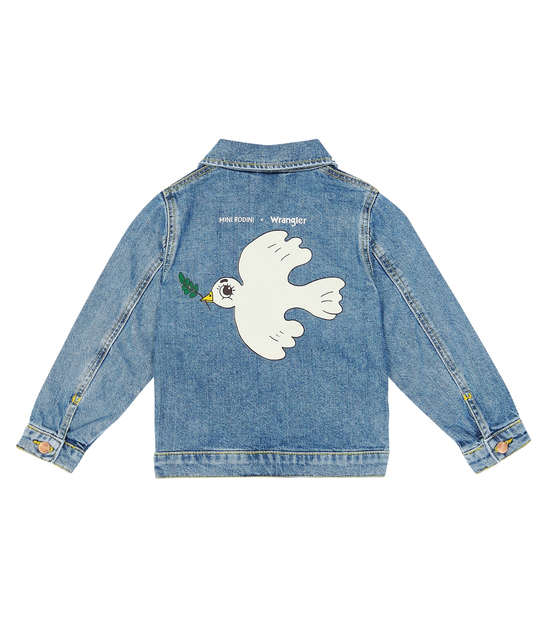 x Wrangler cotton denim jacket | Mini Rodini