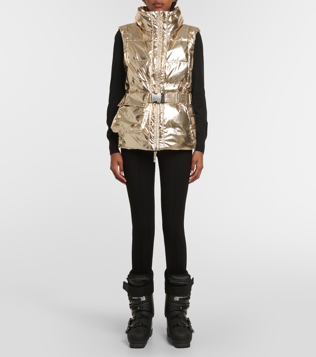 Gardena metallic puffer vest | Jet Set