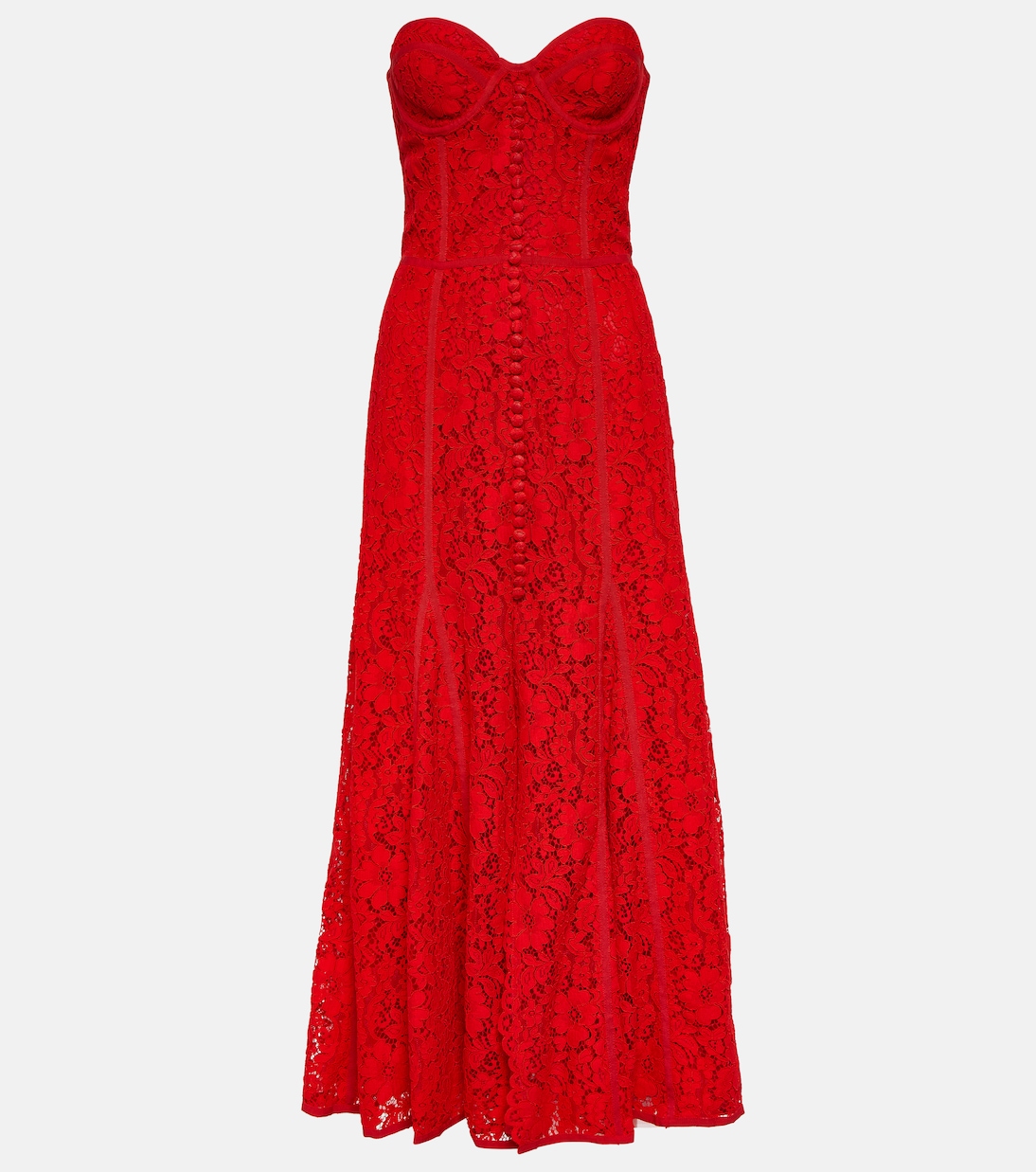 Midikleid Sharie aus Spitze | Costarellos