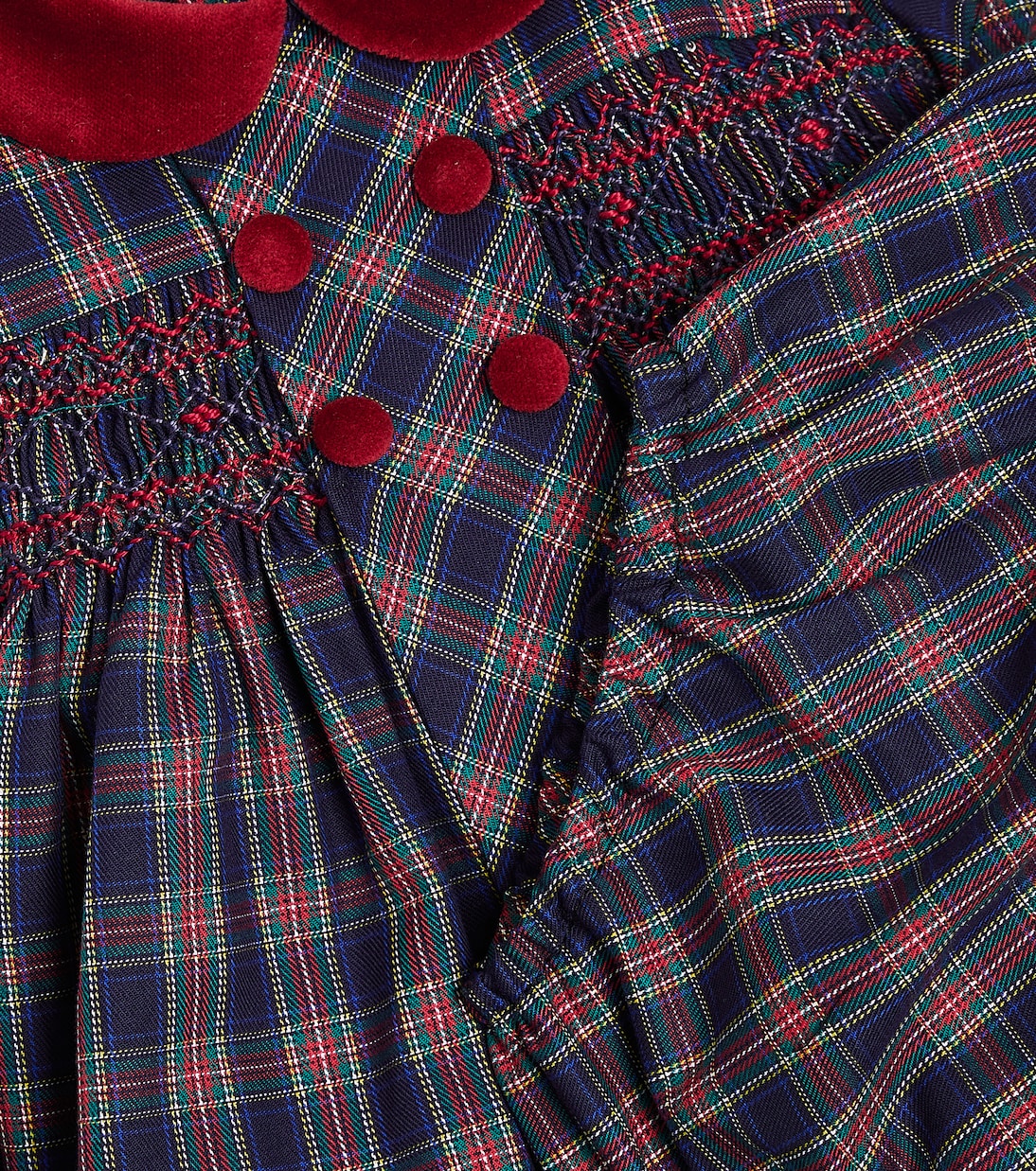 Bébé – Combi-short Arcadia en coton à carreaux | La Coqueta