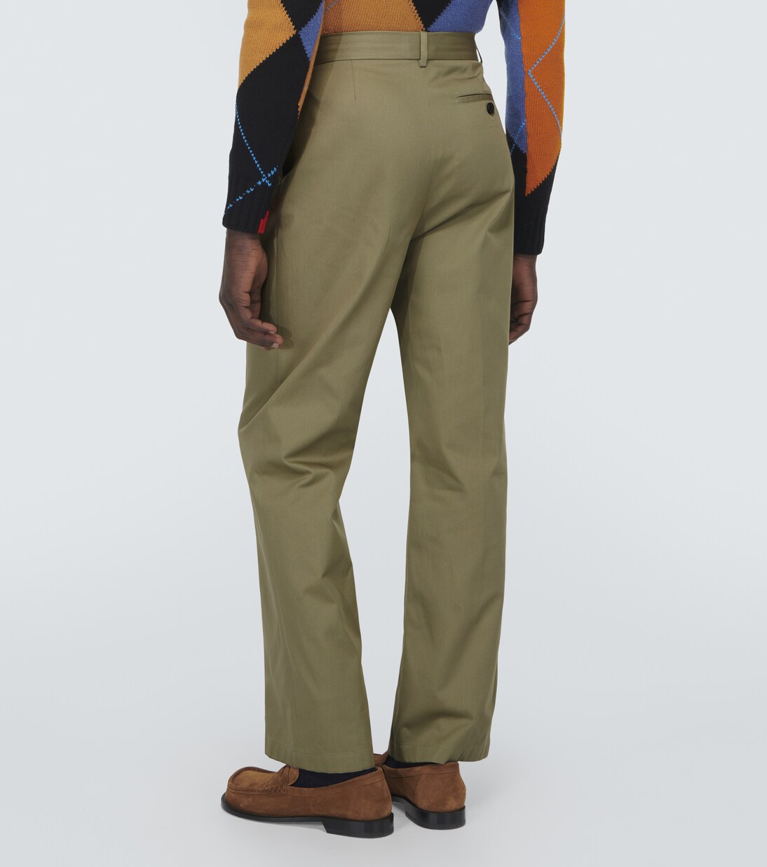 Pantalones anchos de algodón plisados | Loewe