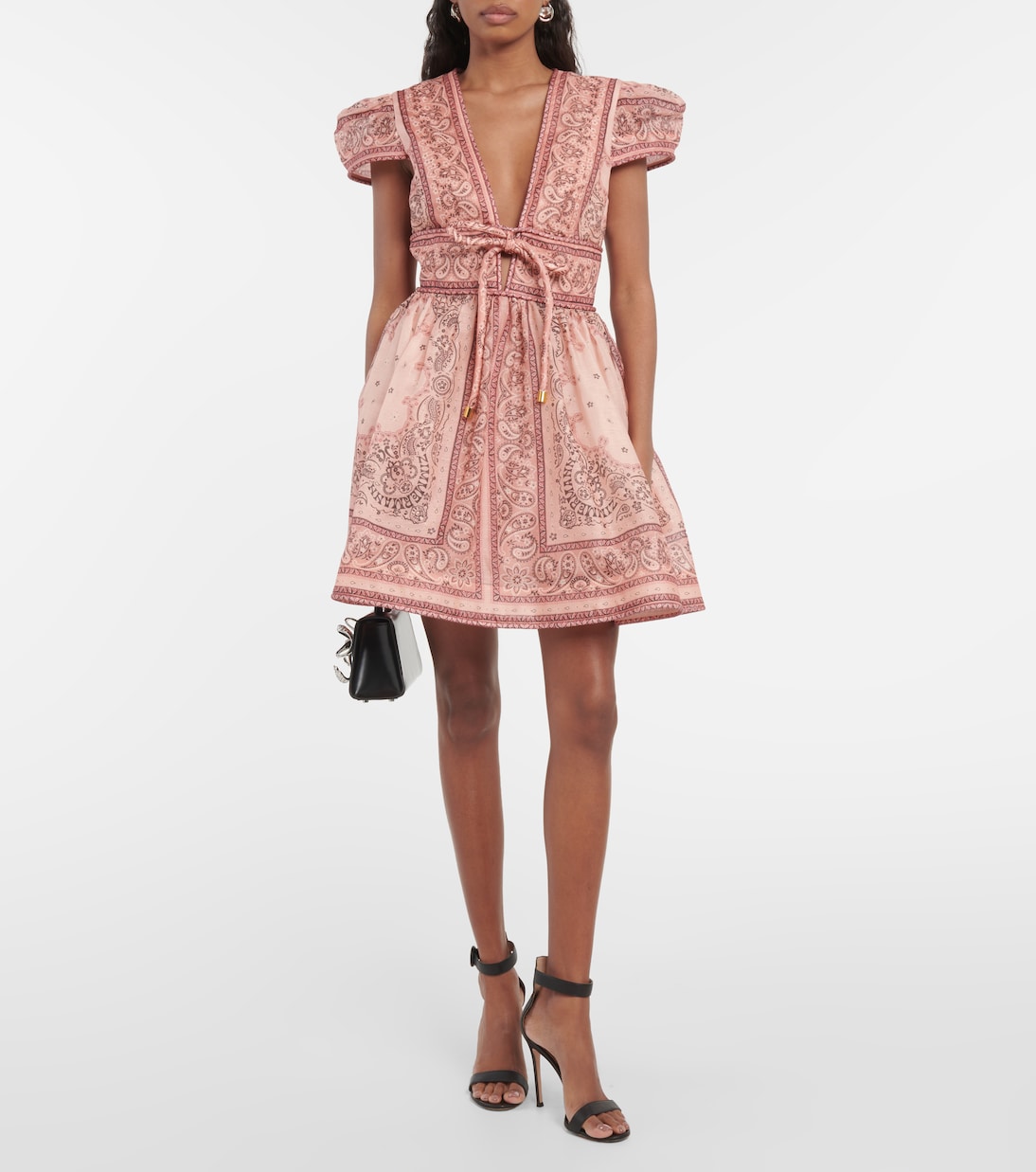 Matchmaker linen and silk minidress | Zimmermann