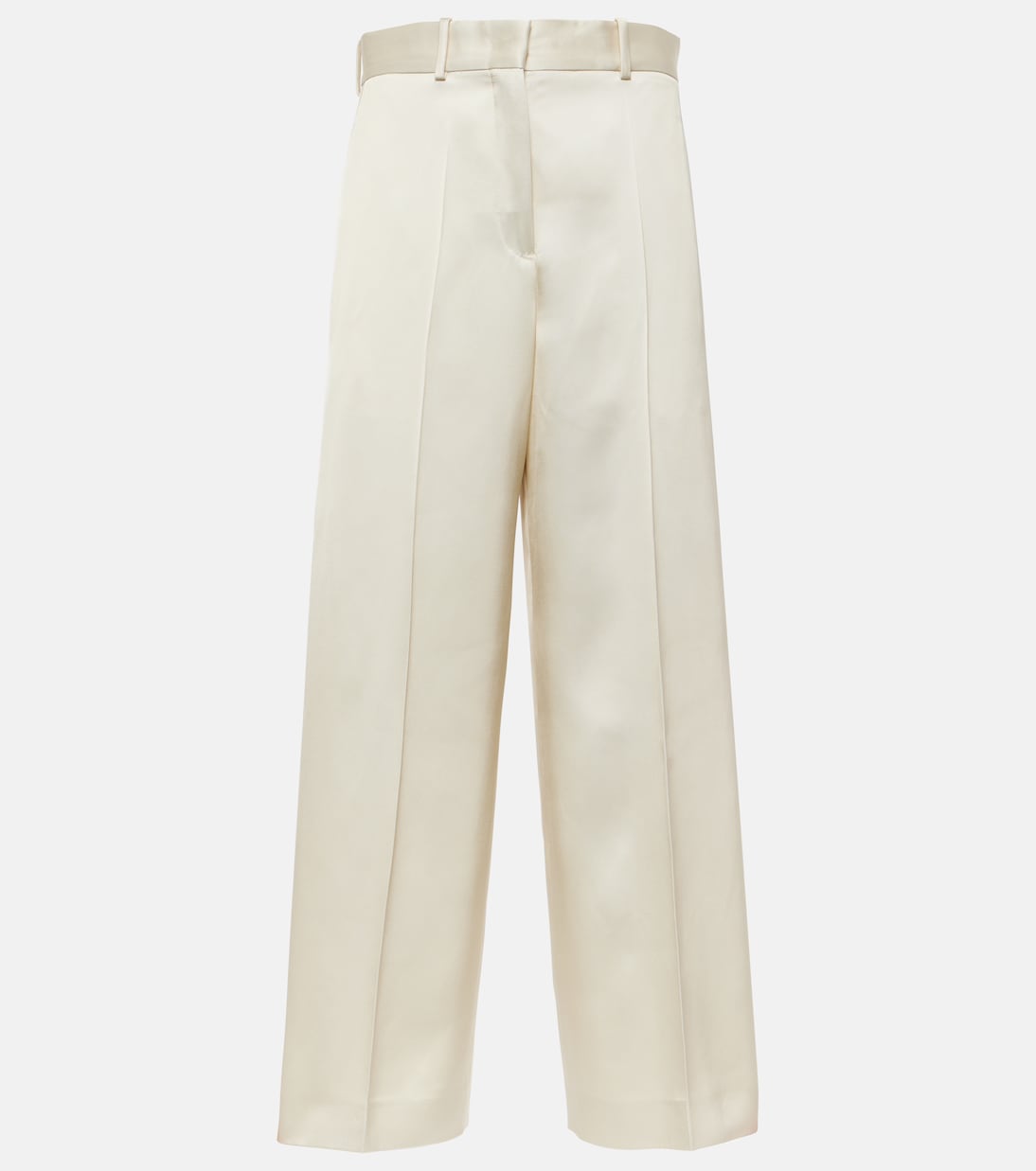 Pantaloni a gamba larga in raso | Jil Sander