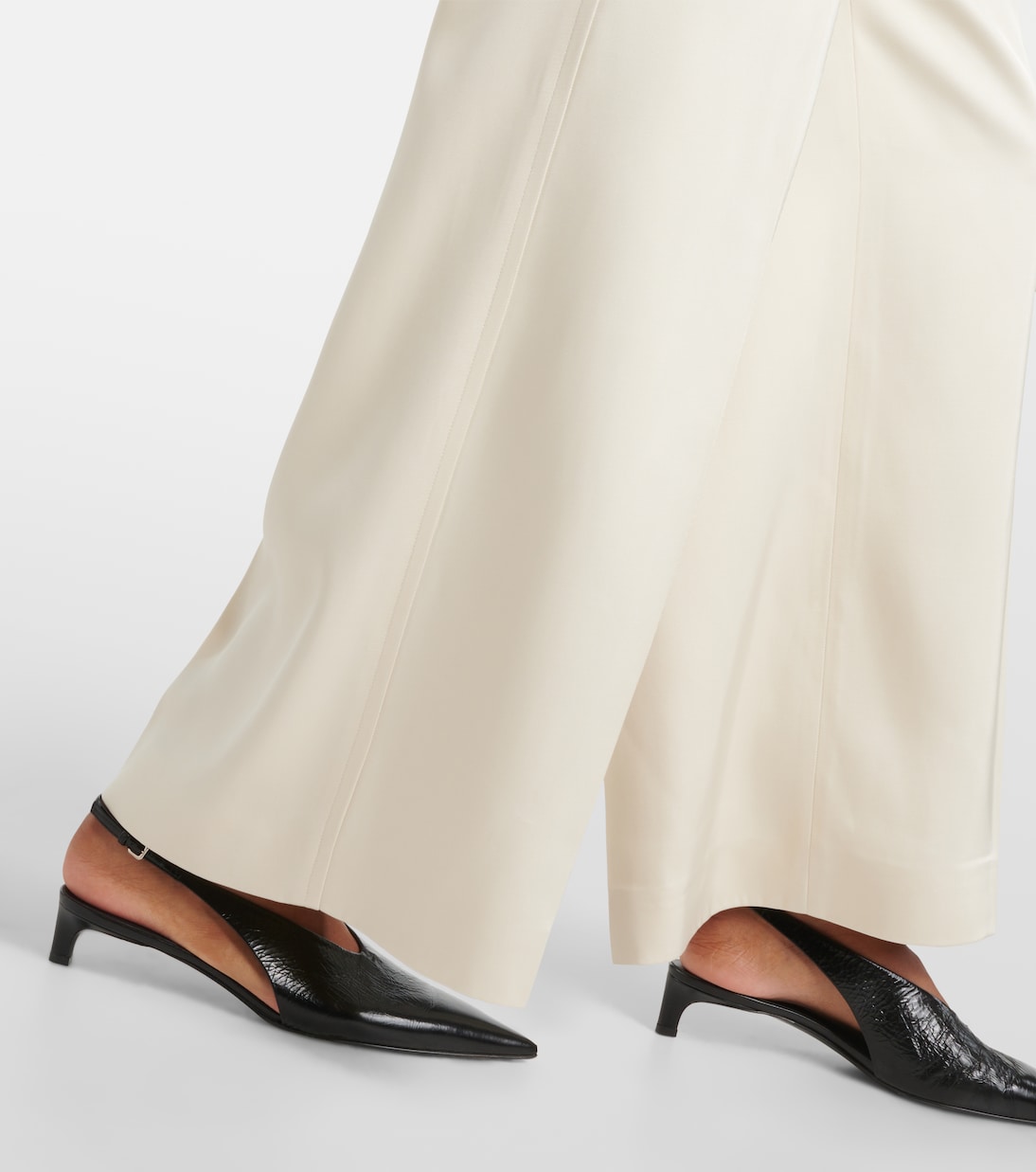 Pantaloni a gamba larga in raso | Jil Sander