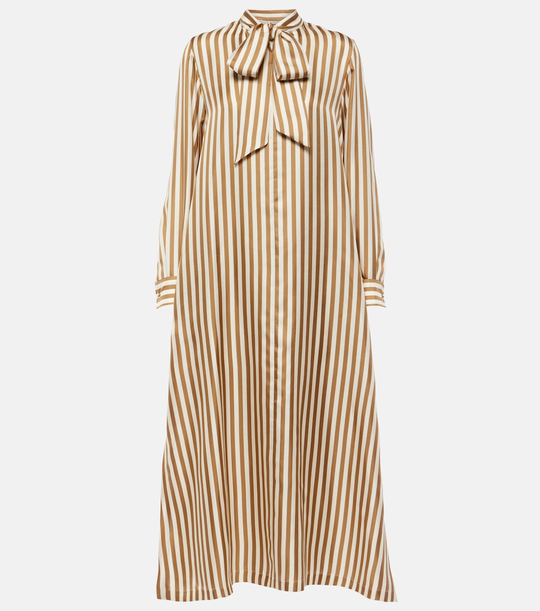 Vestido largo Faesite de sarga de seda | Max Mara