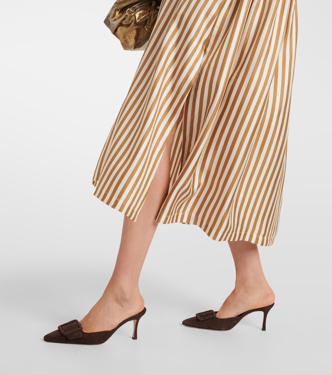 Vestido largo Faesite de sarga de seda | Max Mara