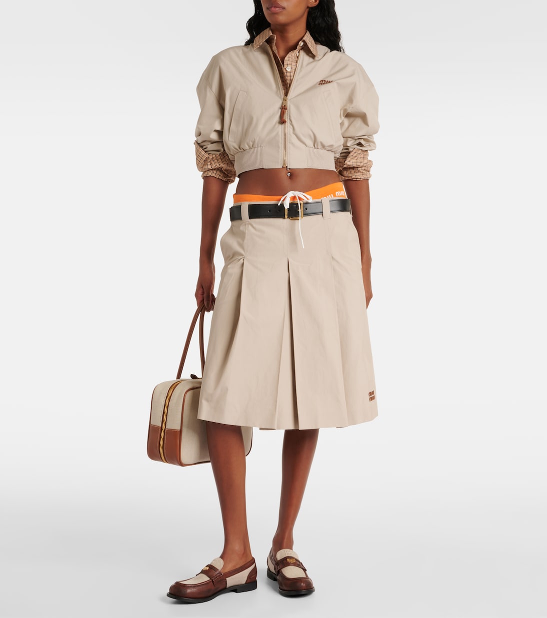 Blouson Panama in cotone | Miu Miu