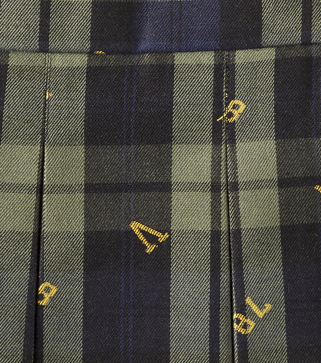 Jupe en jacquard de coton à carreaux | Versace Kids