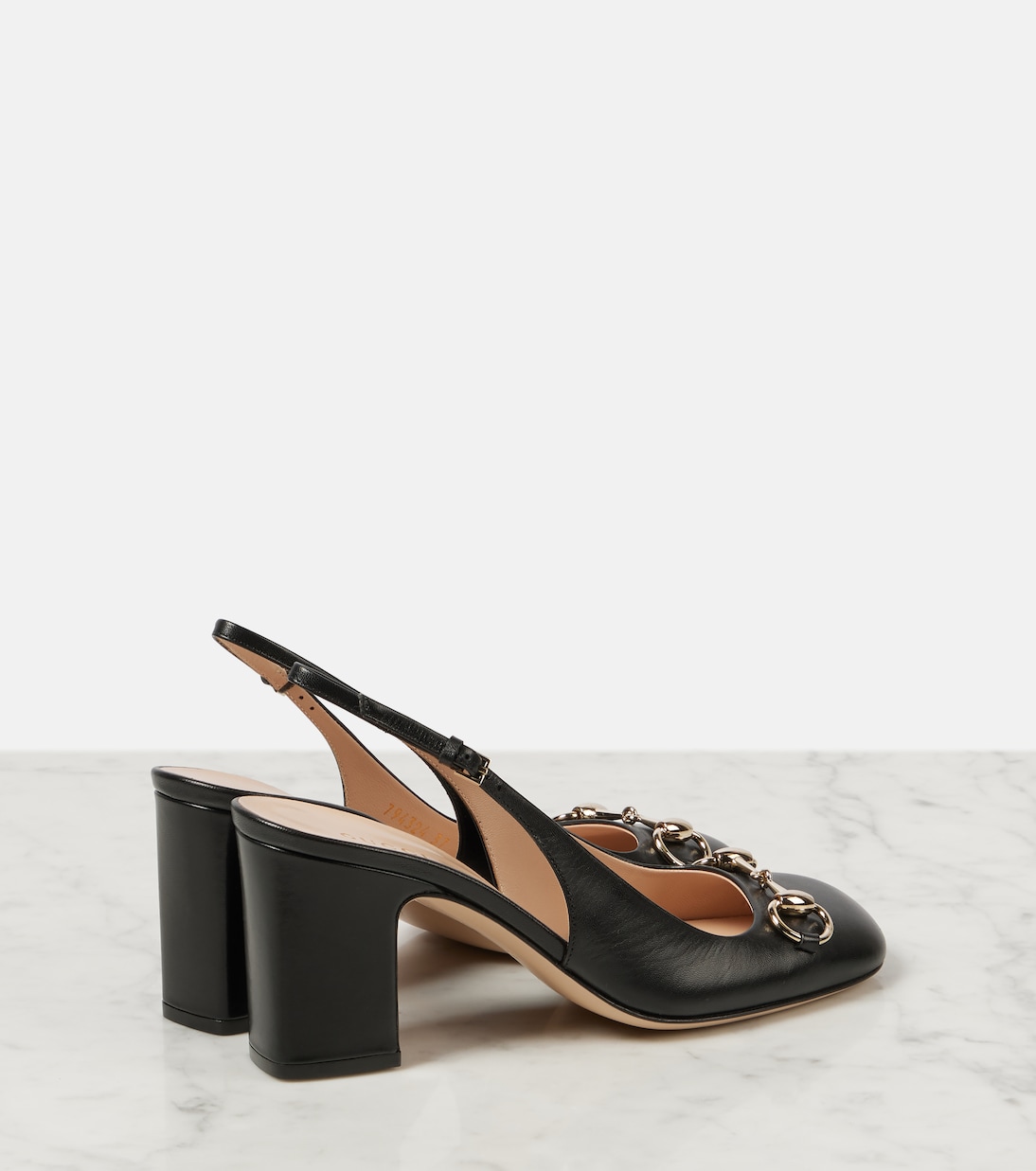Horsebit leather slingback pumps | Gucci