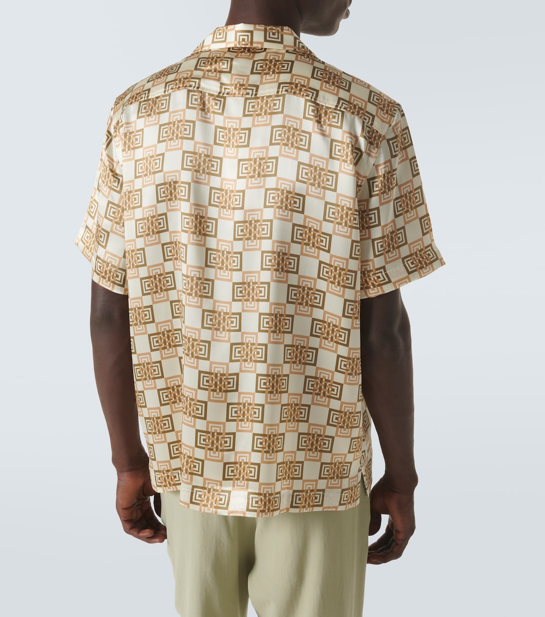 Roberto printed silk bowling shirt | Frescobol Carioca