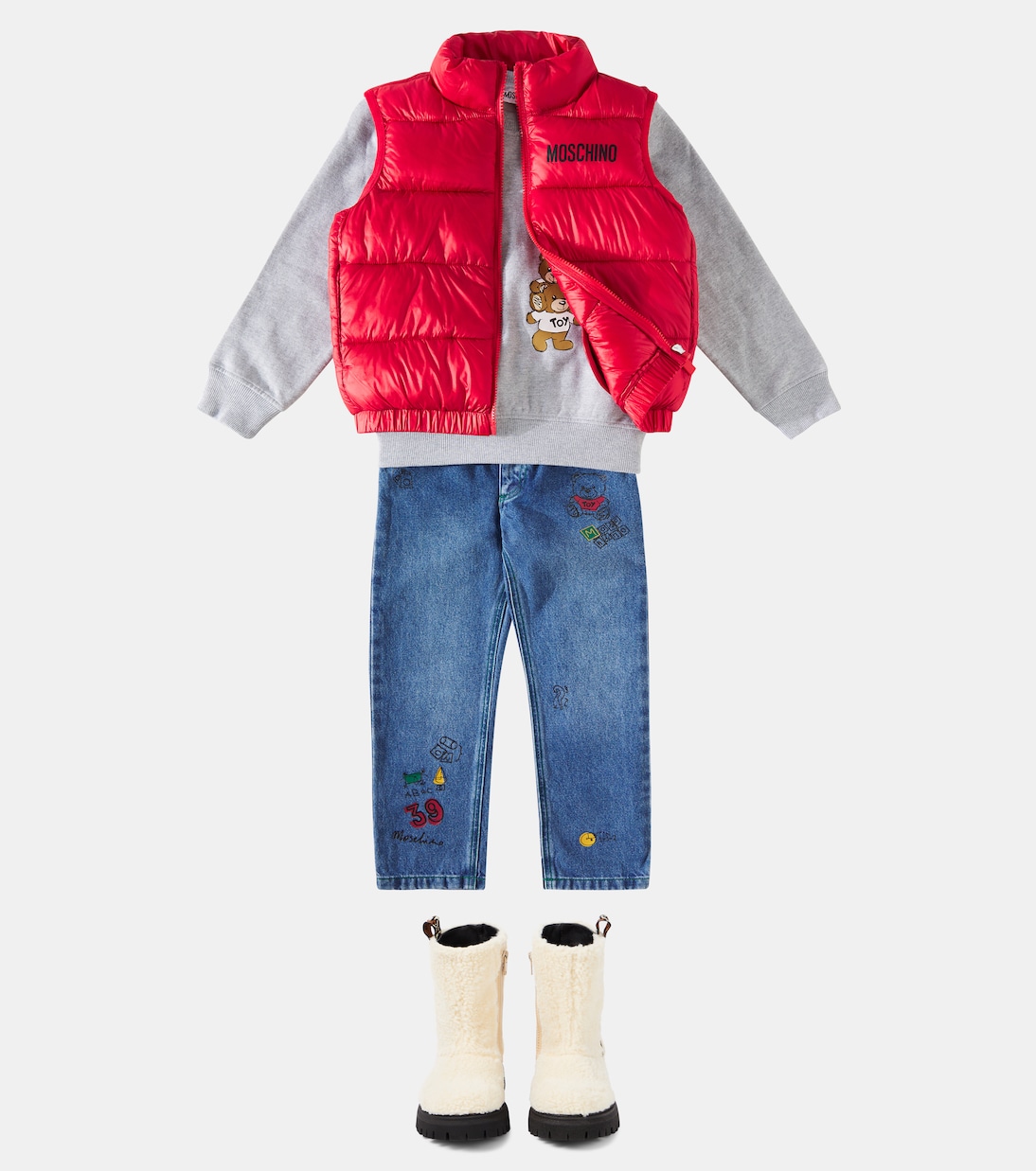 Wattierte Weste | Moschino Kids