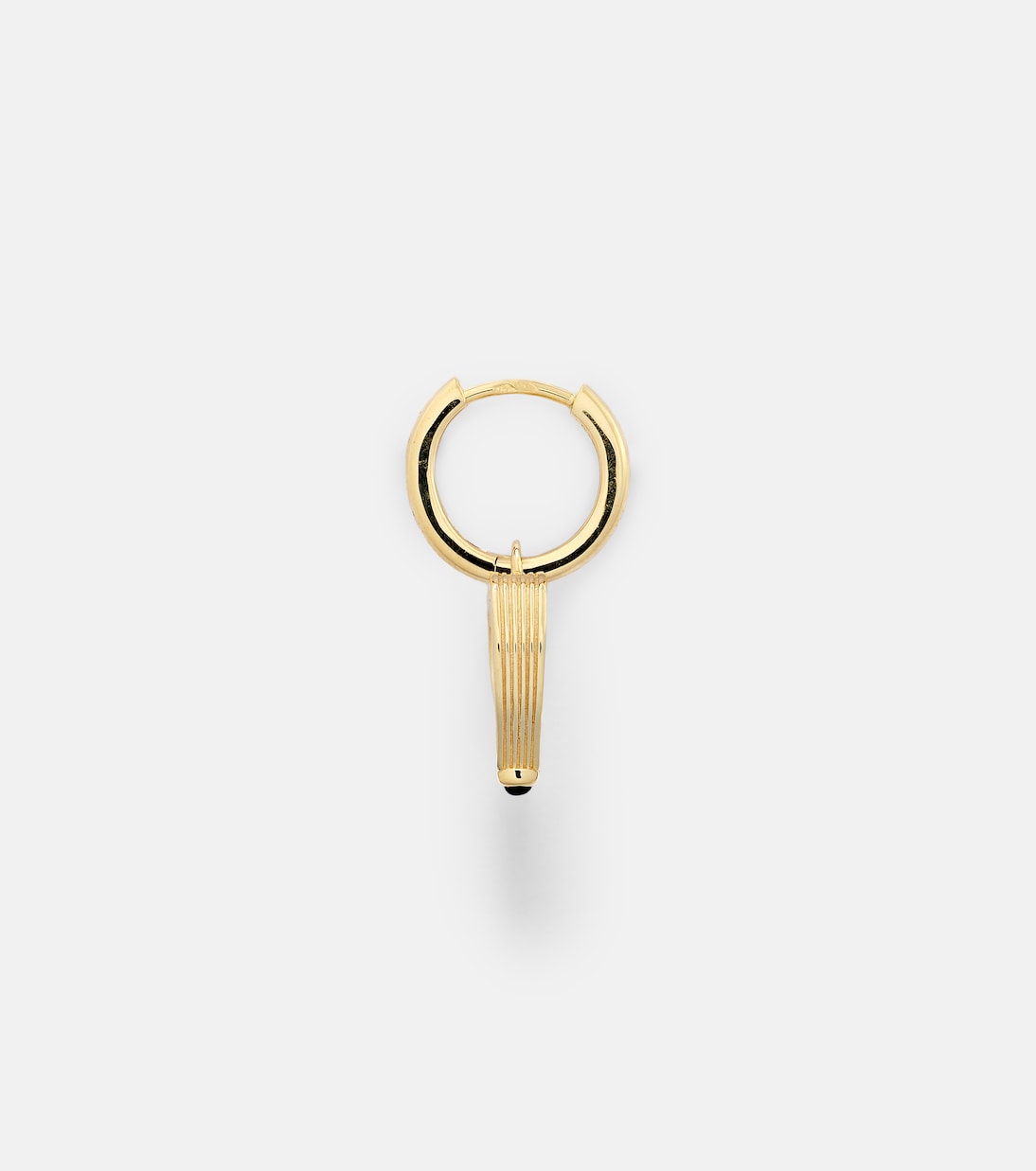 Orecchino Singolo Cuore Charm Baby in Oro 18kt con Zaffiro di MARIE LICHTENBERG