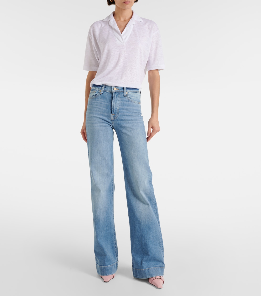 High-Rise Flared Jeans Modern Dojo | 7 For All Mankind