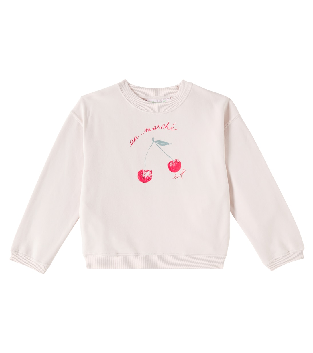 Felpa Fleurette in cotone con stampa | Bonpoint