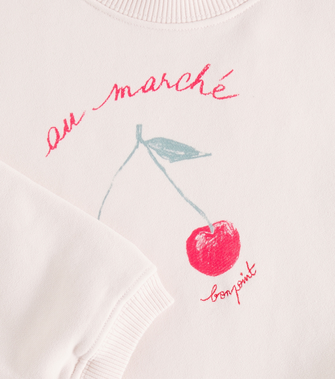 Felpa Fleurette in cotone con stampa | Bonpoint