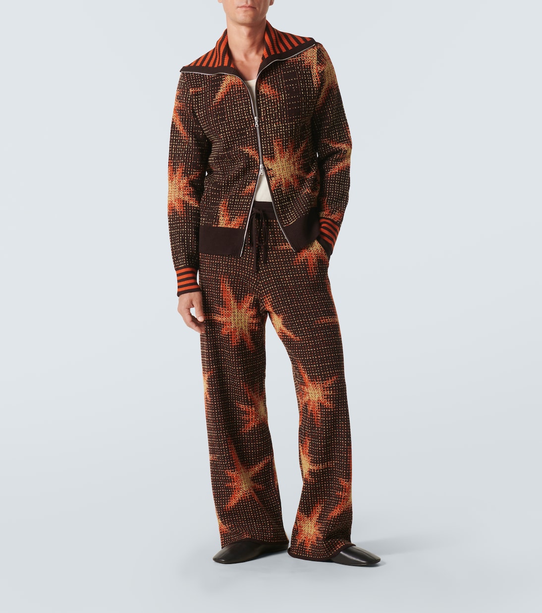 Printed wool-blend sweatpants  | Dries Van Noten